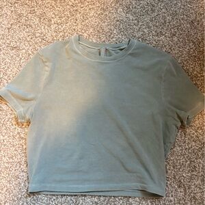 SKIMS Women's size small vintage raglan cropped tee in blue / gray
